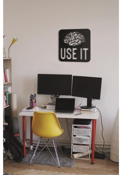 Use It Duvar Tablosu Ahşap Duvar Yazısı Lazer Duvar Süsü (513030315)