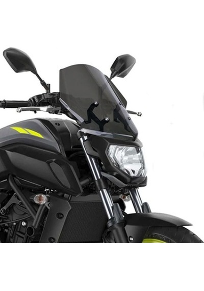 Yamaha Mt 07 Fz 07 Ön Cam Açık Füme 2018-2019-2020 Uyumlu - Siyah