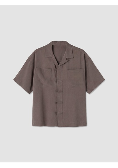Lcw Vision Kahverengi Loose Fit Erkek Gömlek