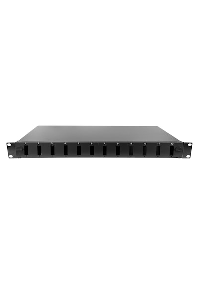 Alfafonet Ecoslide 12 Port Sc-dx/lc-qd 1ru Rack Tipi Siyah Fiber Optik Patch Panel