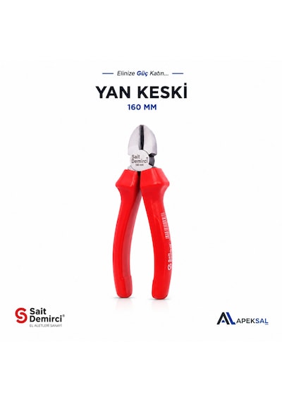 Sait Demirci Sd2556 160 Mm Profesyonel Yan Keski Sıcak Dövme Çelik Tel Kesici
