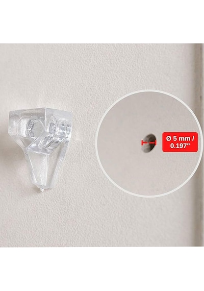 Kristal Raf Pimi Şeffaf Cam Ahşap Metal Raf Tutucu Çivisi Mobilya Dolap Pimi 50 Adet