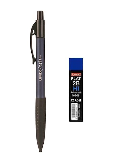 Umix Sınav / Eskiz Versatil Kalem 1.8 X 0.9 Mm Mavi + Mikro Kalem Ucu 2b 1.8 Mm