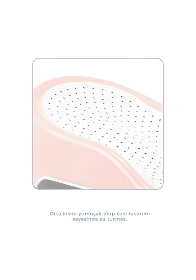 Babyjem Soft Banyo Desteği Bebek Yıkama Yardımcısı Soft Pembe