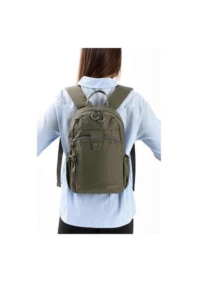 Baginn Unisex Sırt Çantası Paraşüt Kumaş Hafif Çok Cepli Yağmur İtici Kumaş 32 22 Cm 571 Collection Haki