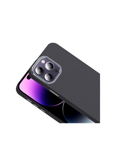 Nihcase Apple Uyumlu iPhone 14 Pro Max Kılıf M-safe Karbon Fiber Tasarım Gross Kapak