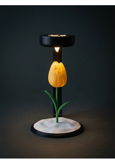 Moonlamp Sarı Lale Dekoratif Hediyelik Lamba