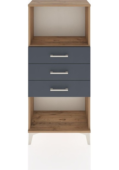 Hyperion Dolap Tek Raflı 3 Çekmeceli 60x44x134 Çam-antrasit Çam Hyperion Dolap Tek Raflı 3 Çekmeceli 60x44x134 Çam-antrasit Çam