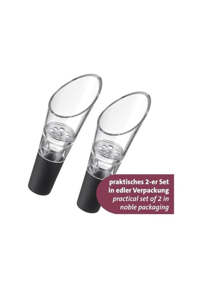 Pourer Şarap Dökücü Plastik Paslanmaz Çelik Gümüş Siyah S Diğer