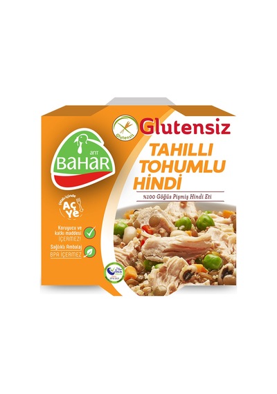 5 Adet Ant Bahar Glutensiz Tahıllı Tohumlu Hindi Konserve 185 G