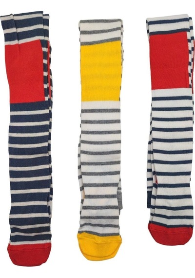 Defne Baby 3 Adet Pamuklu Kız Çocuk Ve Bebek Külotlu Çorap Gri-mavi