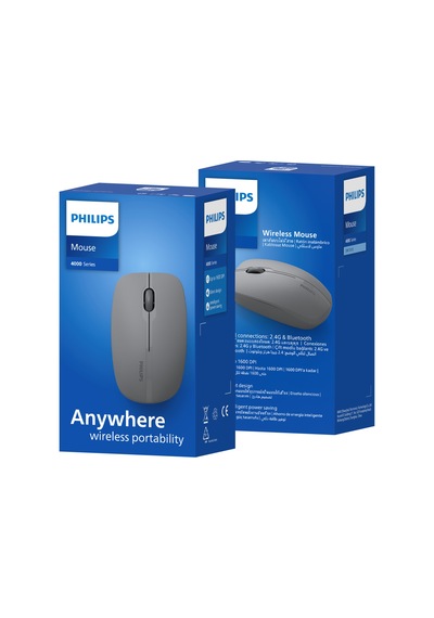 Philips SPK7418 Kablosuz Bluetooth 1600DPI 4 Tuşlu Optik Sessiz Mouse