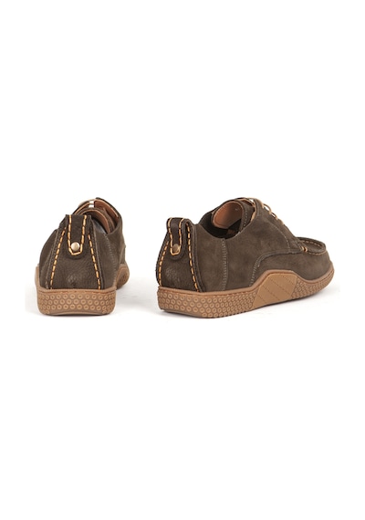 Dericlub Erkek Comfort Bağcıklı Casual Ayakkabı Gerçek Deri Fr 215340 Haki