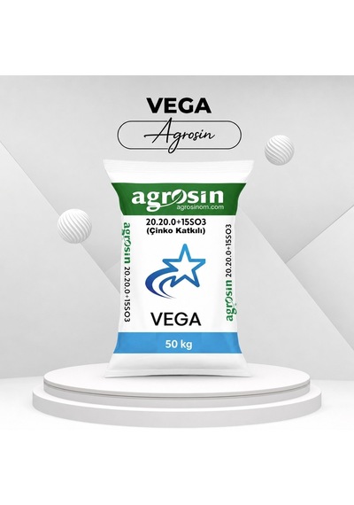 Agrosin Vega 20.20.0 + Zn Organomineral Granül Gübre 50 Kg