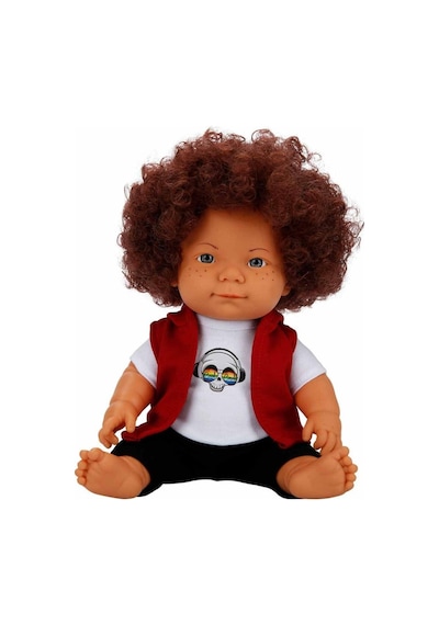 NessiWorld Kıvırcık Saçlı Curly Bebek 35 Cm Çok Renkli