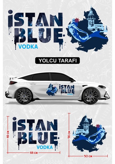 İstanblue Sticker - Yan Gövde Kaplama Seti Yolcu Tarafı - 825492238