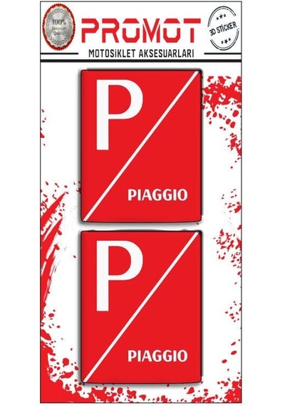 Pıaggıo Damla Logo Sticker 12 Diğer