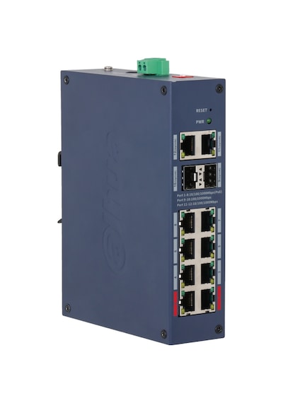 Dahua Chs4212-8gt-110, 8 Port, Gigabit, Poe 110w, 2 Port Uplink, 2 Port Sfp, Cloud Yönetilebilir, Switch