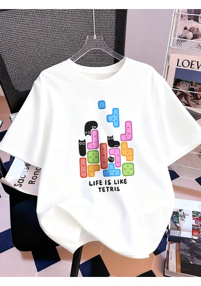 Noıssey Urban Pop Graphic Kadın Tişört Koleksiyonukod 5324 Beyaz