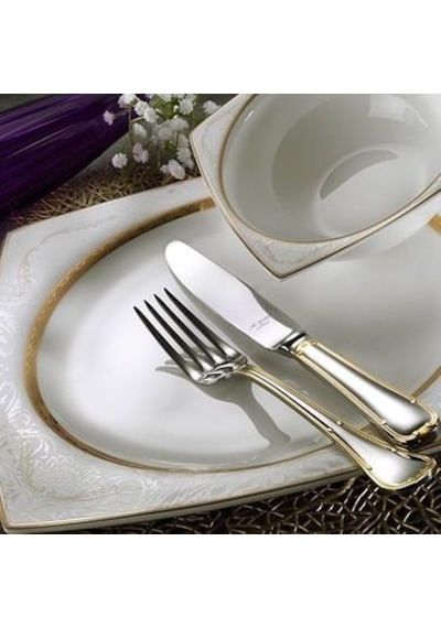 Aryıldız Porselen 60 Parça Bone Square Yemek Takımı Ar31017 Desenli