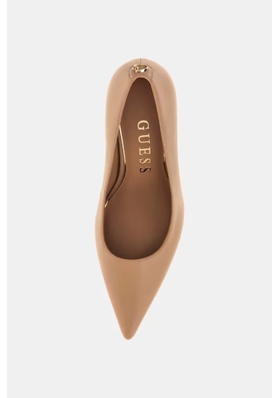 Guess Prindy Deri Kadın Topuklu Ayakkabı Flfprnlea08 Bej