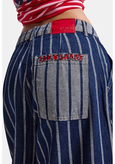 Kadın 7w6-50 Baggy Bermuda Tasarım Şortolon Koyu Mavi