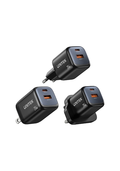 Unitek Zeno 20w Çift Portlu Gan Şarj Cihazı P1128abk01-eu Rrc9unı0010