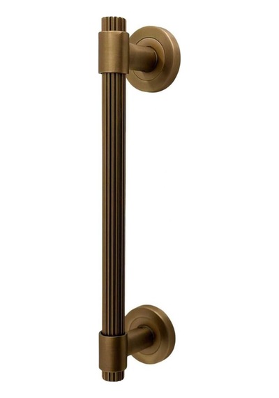 Erva Mat Antik Sarı Zamak Çekme Kol Sürgülü Kapı Çekme Kolu 40 Cm 1 Adet