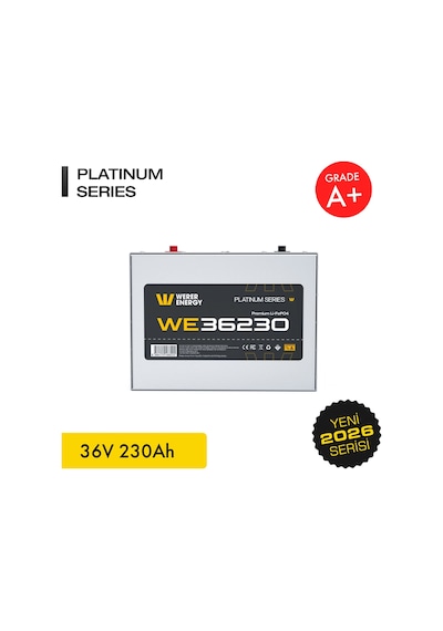 Werer Energy 36V 230Ah LiFePO4 Platinum Series Bluetooth'lu Lityum Demir Fosfat Akü