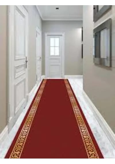 Desenli Kaydırmaz Yolluk Kilim Halı 1,5x3 Metre Çok Renkli