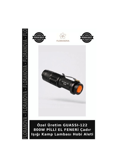 Özel Üretim Guassı-122 800w Pilli El Feneri Çadır Işığı Kamp Lambası Hobi Aleti Çok Renkli