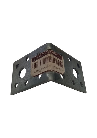 Cateksss Mobilya Dolap Köşe Bağlantı Sabitleme L Demir Gönye No:10 35x2x50x50 Mm - 5 Li Paket Gri
