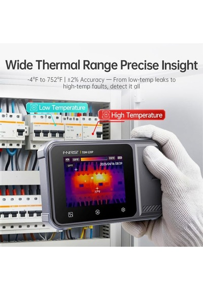 Ayrex Fnırsı Tdm-120p 2'si 1 Arada Termal Kameralı Multimetre 120x90 Ir, 19999 Count