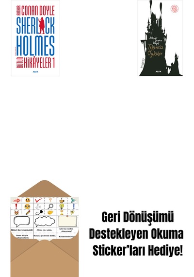 Sherlock Holmes - Bütün Hikayeler 1 Ciltli + Tekinsiz Öyküler + Okuma Sticker'ları