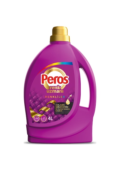 Peros Sıvı Bakım Çamaşır Deterjanı Renkliler 4 L 4 Adet Diğer