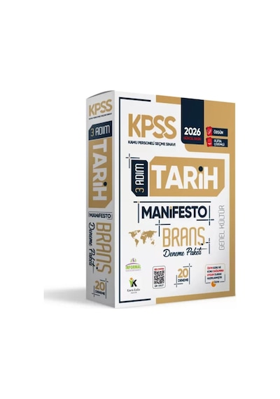 2026 Kpss Ön Lisans Tarihin Kara Kutusu Tek Kitap Ve Manifesto Çözümlü Branş Deneme 2li Seti