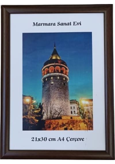 21x30 A4 Ebatlarında Kahverengi Çerçeve 21x30 A4 Ebatlarında Kahverengi Çerçeve