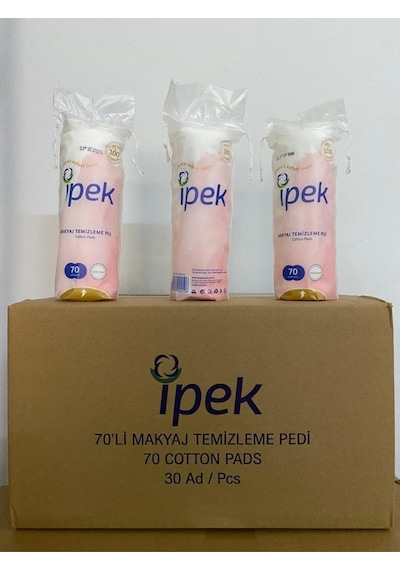 İpek Makyaj Temizleme Pamuğu 70'li 30 Paket