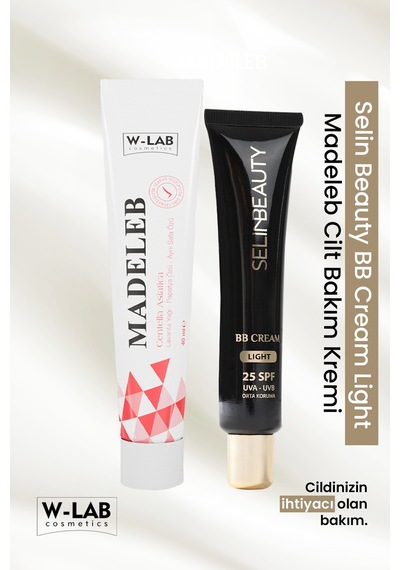 W Lab Madeleb Krem 40 Ml + Selin Beauty Bb Cream Spf25 Light 40ml