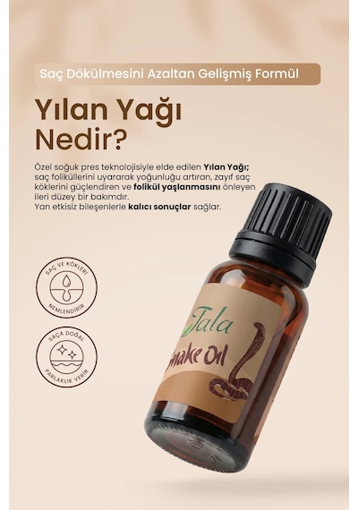 Yılan Yağı Karşıtı Saç Besleyici Ve Onarıcı Saç Bakım Yağı 20 Ml