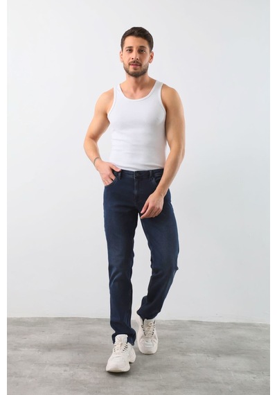 Banny Jeans Erkek Likralı Straight Fit Jean Pantolon Mavi
