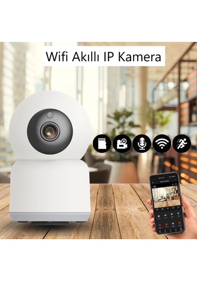 Cata Gece Görüşlü 360 Derece Wifi Akıllı Ip Kamera - Ct-4050