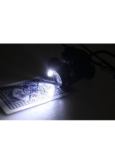 Büro Ev Ofis Hediyesi İçin 20x Büyütür 16mm Optik Büyüteç Led Işıklı Gözlük Tek Göz Büyüteci