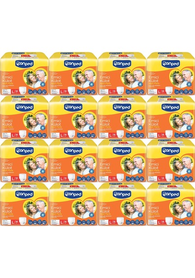 Canped Emici Külot Pants Hasta Yetişkin Bezi L - Büyük - 224 Adet L