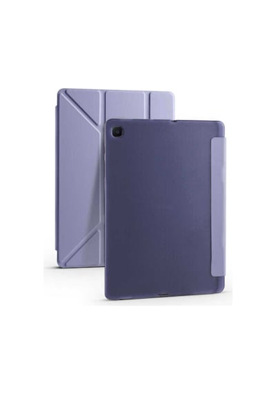 Galaxy Tab S6 Lite P610 Kılıf Zore Tri Folding Kalem Bölmeli Standlı Kılıf Kapaklı Kılıf