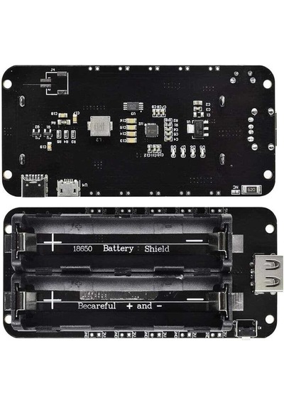2'Li Anahtarlı 18650 Lityum Pil Yuvası V8 Mikro Usb