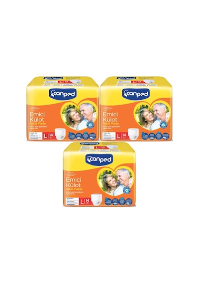 Canped Emici Külot Pants Hasta Yetişkin Bezi L - Büyük - 42 Adet L