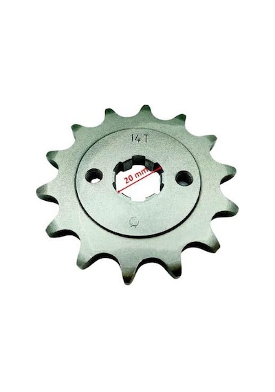 Honda Xl 200 Uyumlu - Hero Karizma Ön Dişli 520-14t İç 20 Mm 6 Tırnaklı Öm