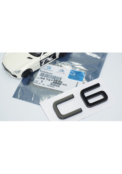 Dk Tuning Citroen C6 2022+ Bagaj Siyah Yazı Logo Amblem