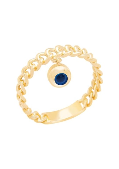 Diamond Line-Gülaylar - Sarı Altın 14 Ayar Trend Taşsız Yüzük (487708446)